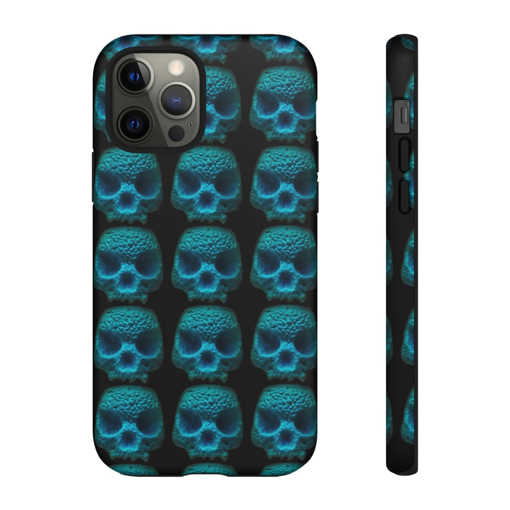 Phone Case-BLUSKULL | Tough-iPhone 12 Pro-Matte-PhoneCaseBoss-Phone-Best-Phone-Cases