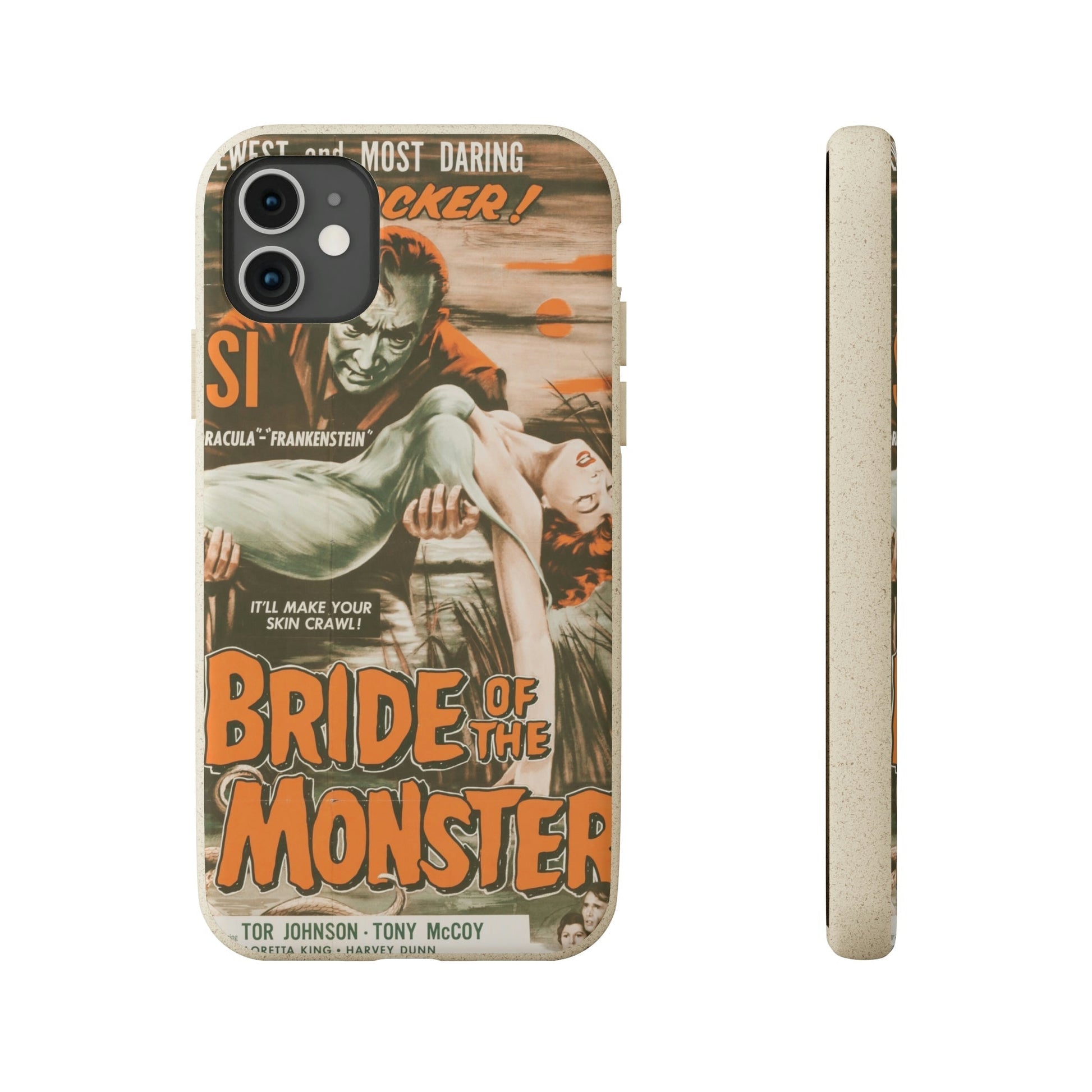 BRIDE | Biodegradable-Phone Case-Printify-iPhone 11-Best Phone Case Brands, bio, Biocase, Biodegradable, biodegradeable, brown, Classic, Compostable, Film, Halloween, Movie Posters, Old-School, Pop Culture, Sustainable-PhoneCaseBoss.com