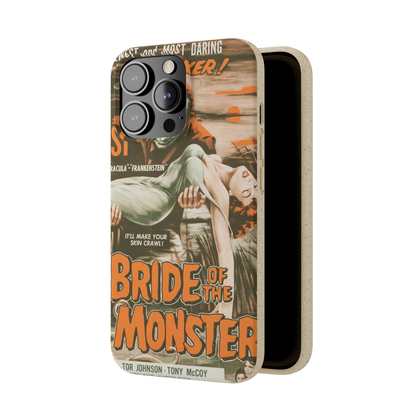 BRIDE | Biodegradable-Phone Case-Printify-Best Phone Case Brands, bio, Biocase, Biodegradable, biodegradeable, brown, Classic, Compostable, Film, Halloween, Movie Posters, Old-School, Pop Culture, Sustainable-PhoneCaseBoss.com