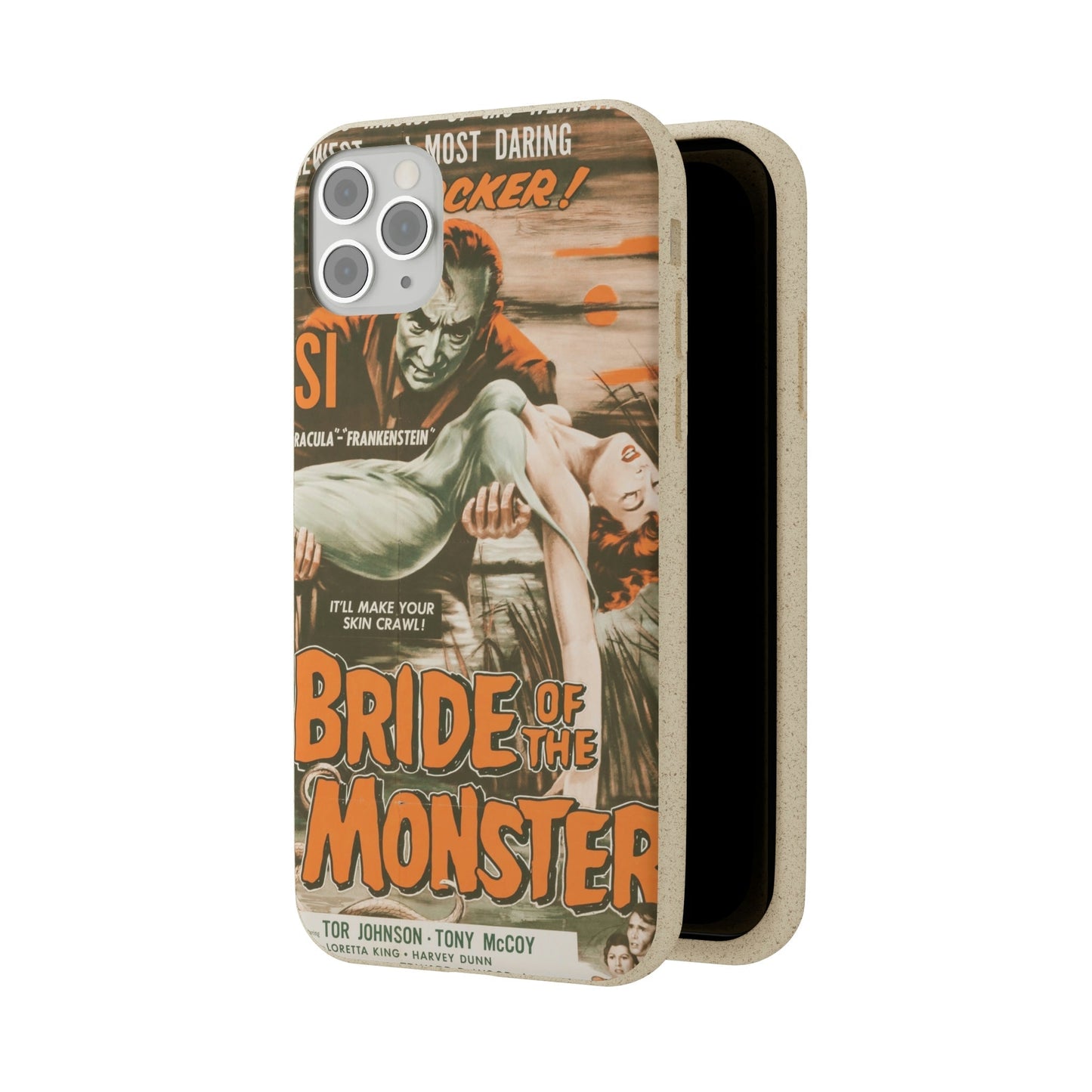 BRIDE | Biodegradable-Phone Case-Printify-Best Phone Case Brands, bio, Biocase, Biodegradable, biodegradeable, brown, Classic, Compostable, Film, Halloween, Movie Posters, Old-School, Pop Culture, Sustainable-PhoneCaseBoss.com