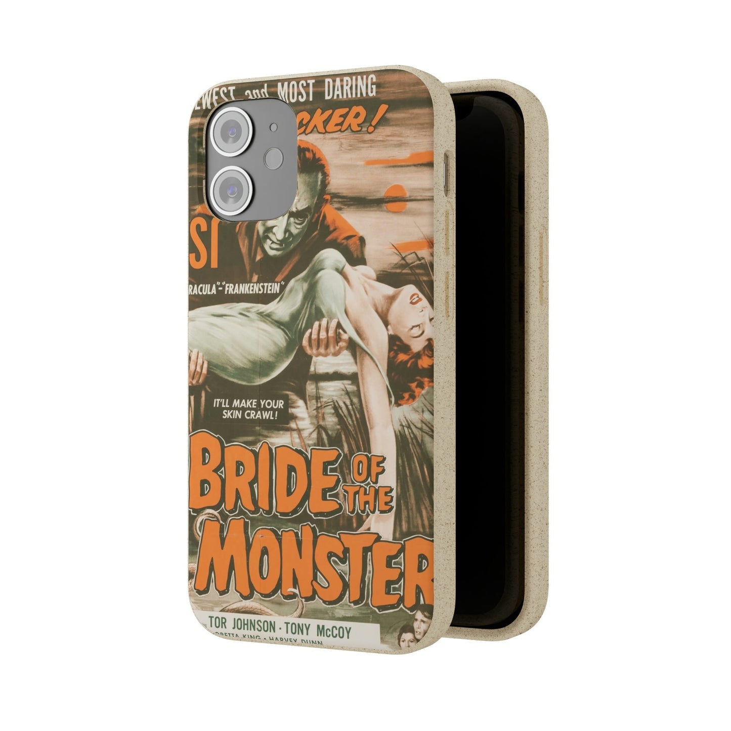 BRIDE | Biodegradable-Phone Case-Printify-Best Phone Case Brands, bio, Biocase, Biodegradable, biodegradeable, brown, Classic, Compostable, Film, Halloween, Movie Posters, Old-School, Pop Culture, Sustainable-PhoneCaseBoss.com