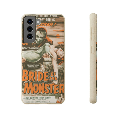 BRIDE | Biodegradable-Phone Case-Printify-Samsung Galaxy S21-Best Phone Case Brands, bio, Biocase, Biodegradable, biodegradeable, brown, Classic, Compostable, Film, Halloween, Movie Posters, Old-School, Pop Culture, Sustainable-PhoneCaseBoss.com