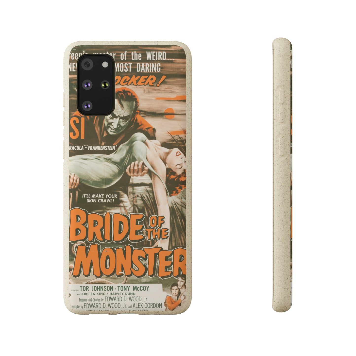 BRIDE | Biodegradable-Phone Case-Printify-Samsung Galaxy S20+-Best Phone Case Brands, bio, Biocase, Biodegradable, biodegradeable, brown, Classic, Compostable, Film, Halloween, Movie Posters, Old-School, Pop Culture, Sustainable-PhoneCaseBoss.com