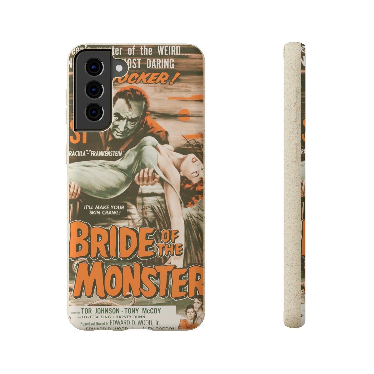 BRIDE | Biodegradable-Phone Case-Printify-Samsung Galaxy S21 Plus with gift packaging-Best Phone Case Brands, bio, Biocase, Biodegradable, biodegradeable, brown, Classic, Compostable, Film, Halloween, Movie Posters, Old-School, Pop Culture, Sustainable-PhoneCaseBoss.com