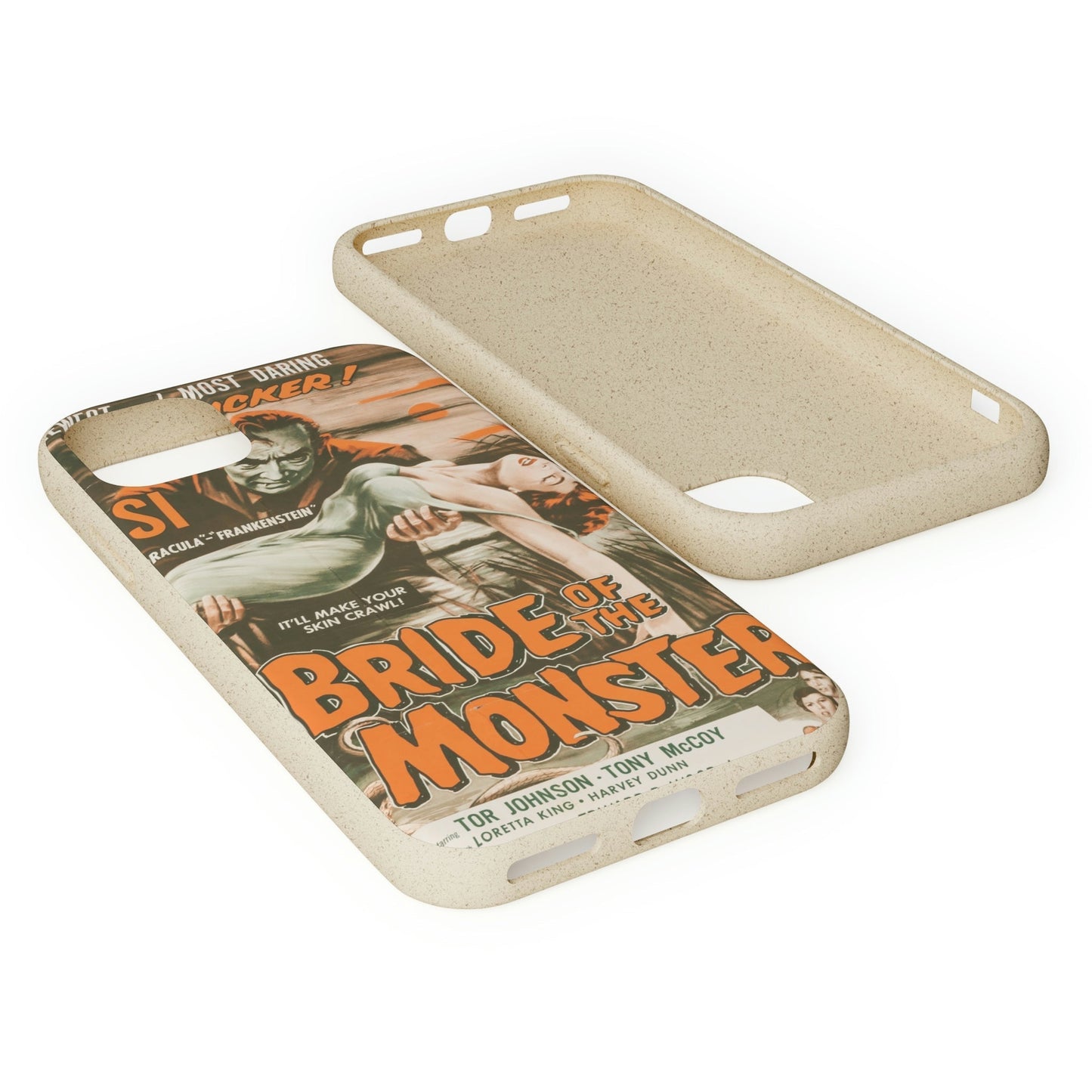 BRIDE | Biodegradable-Phone Case-Printify-Best Phone Case Brands, bio, Biocase, Biodegradable, biodegradeable, brown, Classic, Compostable, Film, Halloween, Movie Posters, Old-School, Pop Culture, Sustainable-PhoneCaseBoss.com