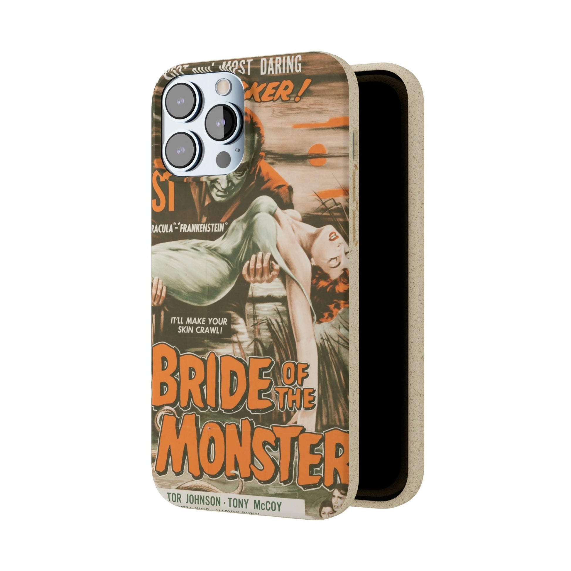 BRIDE | Biodegradable-Phone Case-Printify-Best Phone Case Brands, bio, Biocase, Biodegradable, biodegradeable, brown, Classic, Compostable, Film, Halloween, Movie Posters, Old-School, Pop Culture, Sustainable-PhoneCaseBoss.com