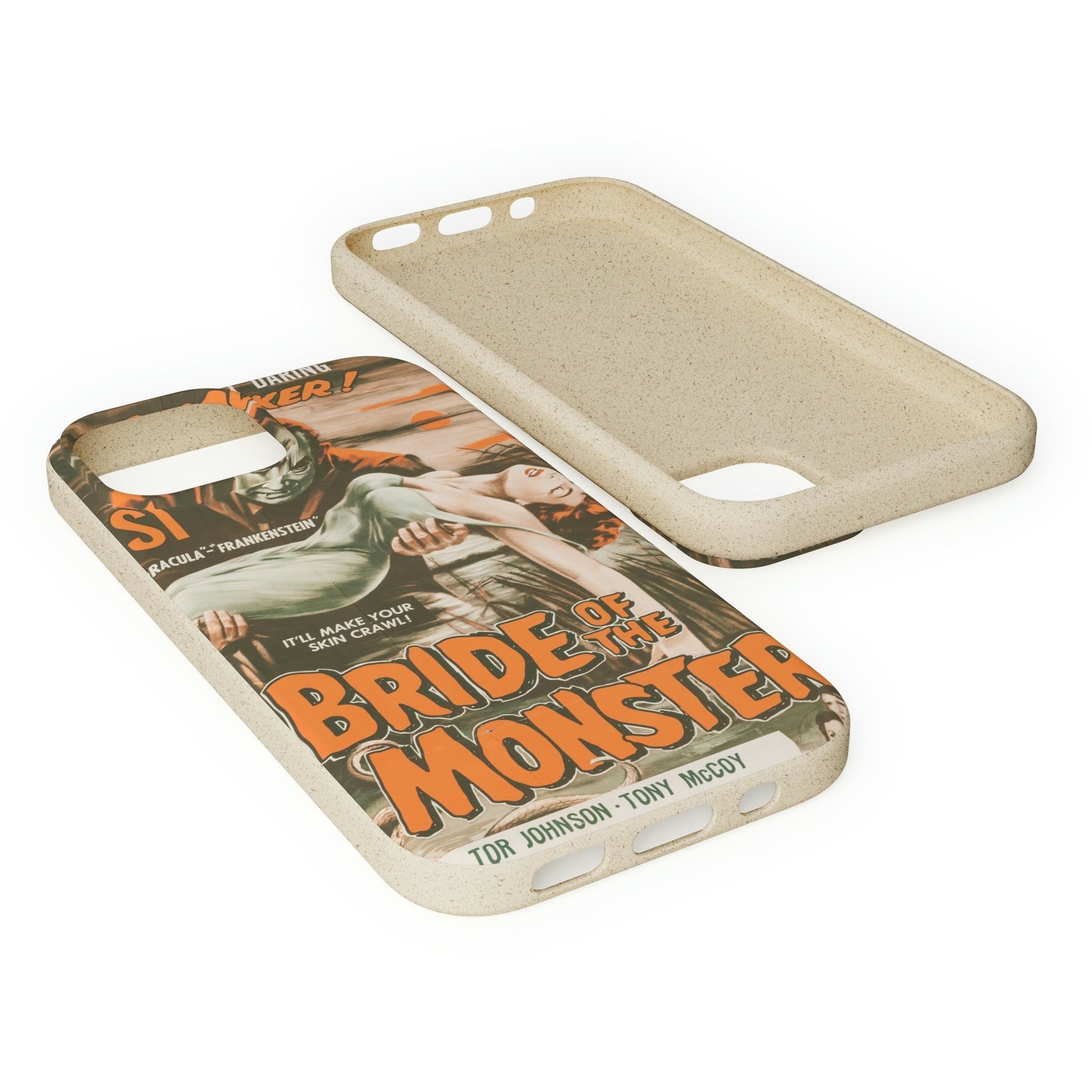 BRIDE | Biodegradable-Phone Case-Printify-Best Phone Case Brands, bio, Biocase, Biodegradable, biodegradeable, brown, Classic, Compostable, Film, Halloween, Movie Posters, Old-School, Pop Culture, Sustainable-PhoneCaseBoss.com