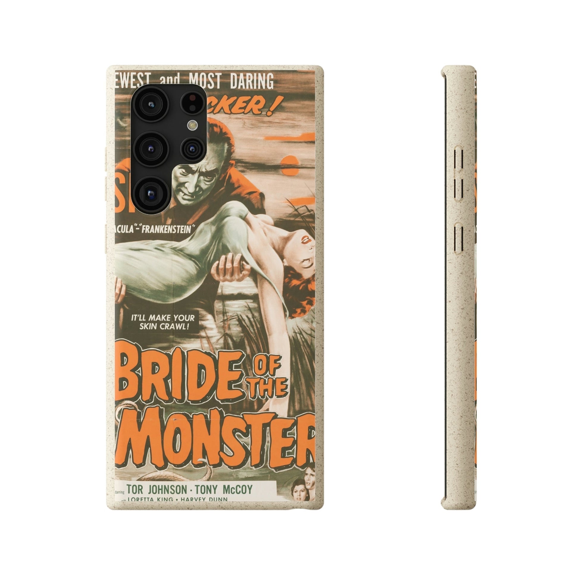 BRIDE | Biodegradable-Phone Case-Printify-Samsung Galaxy S22 Ultra with gift packaging-Best Phone Case Brands, bio, Biocase, Biodegradable, biodegradeable, brown, Classic, Compostable, Film, Halloween, Movie Posters, Old-School, Pop Culture, Sustainable-PhoneCaseBoss.com