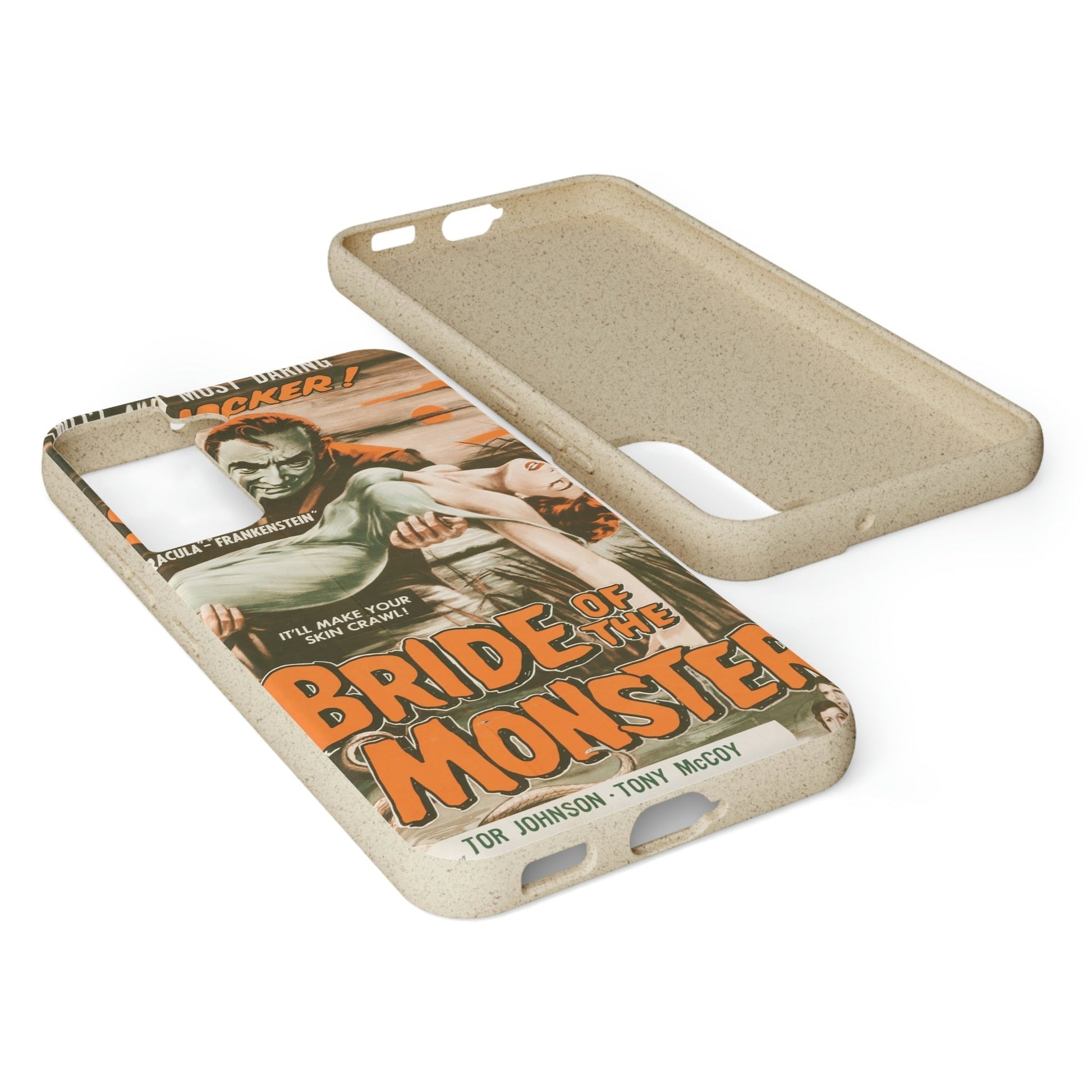 BRIDE | Biodegradable-Phone Case-Printify-Best Phone Case Brands, bio, Biocase, Biodegradable, biodegradeable, brown, Classic, Compostable, Film, Halloween, Movie Posters, Old-School, Pop Culture, Sustainable-PhoneCaseBoss.com