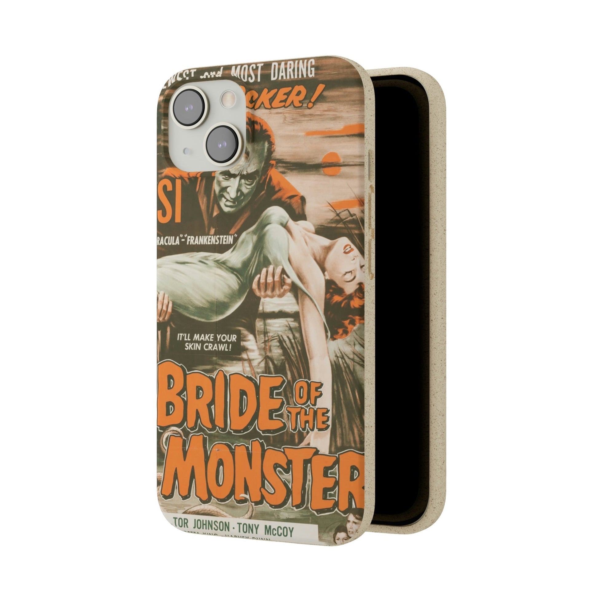 BRIDE | Biodegradable-Phone Case-Printify-Best Phone Case Brands, bio, Biocase, Biodegradable, biodegradeable, brown, Classic, Compostable, Film, Halloween, Movie Posters, Old-School, Pop Culture, Sustainable-PhoneCaseBoss.com