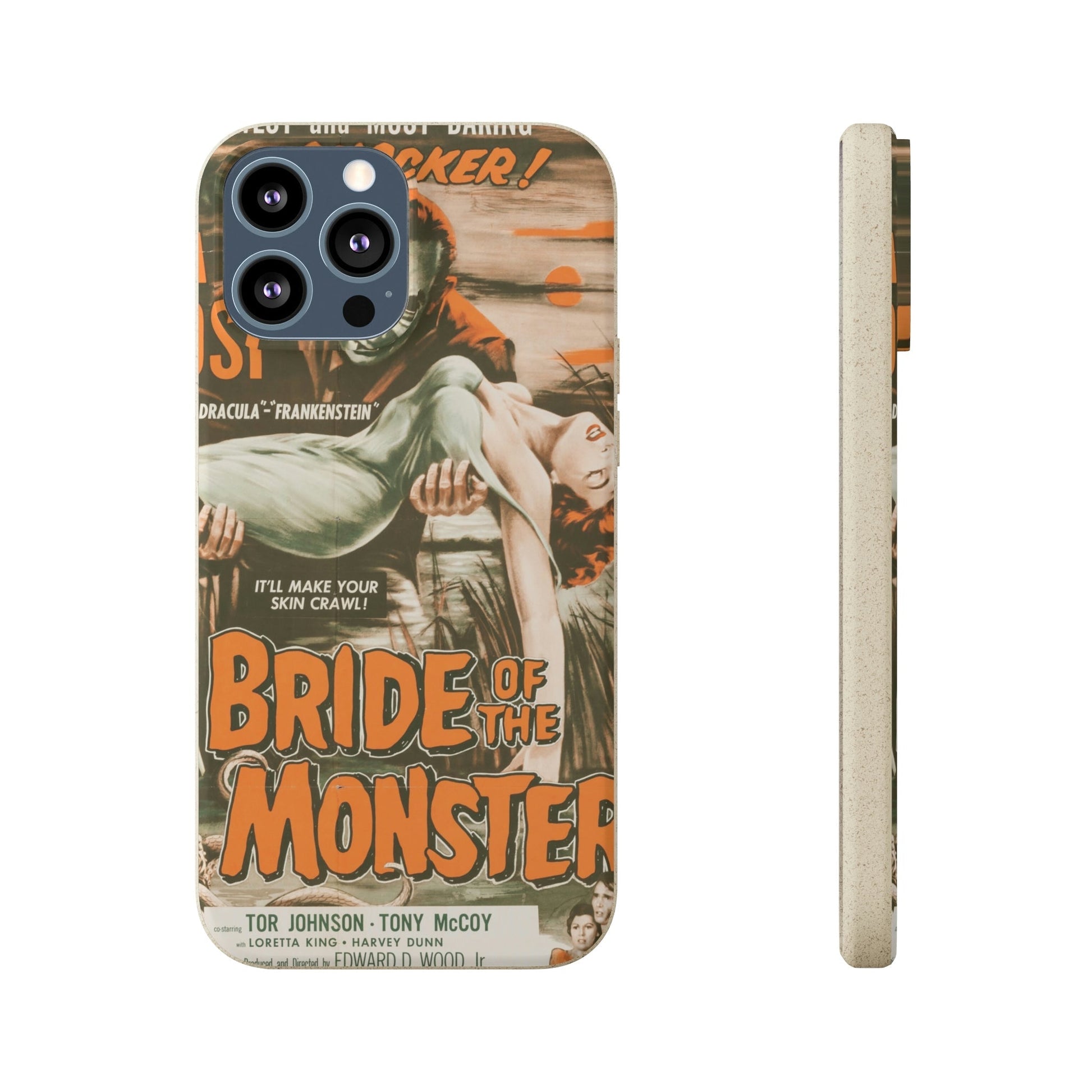 Biodegradeable iPhone Case Earth Friendly Android Phone Case-BRIDE OF THE MONSTER | Biocase-iPhone 13 Pro Max-PhoneCaseBoss-Phone-Best-Phone-Cases