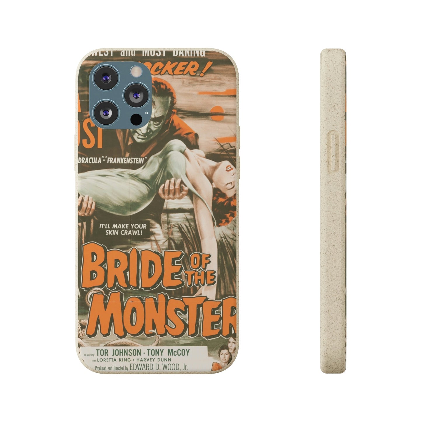 Biodegradeable iPhone Case Earth Friendly Android Phone Case-BRIDE OF THE MONSTER | Biocase-iPhone 12 Pro Max with gift packaging-PhoneCaseBoss-Phone-Best-Phone-Cases