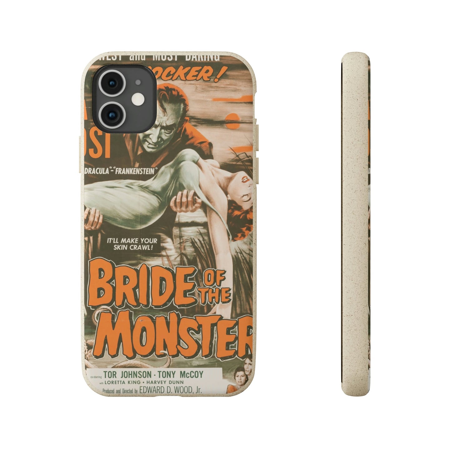 Biodegradeable iPhone Case Earth Friendly Android Phone Case-BRIDE OF THE MONSTER | Biocase-iPhone 11-PhoneCaseBoss-Phone-Best-Phone-Cases