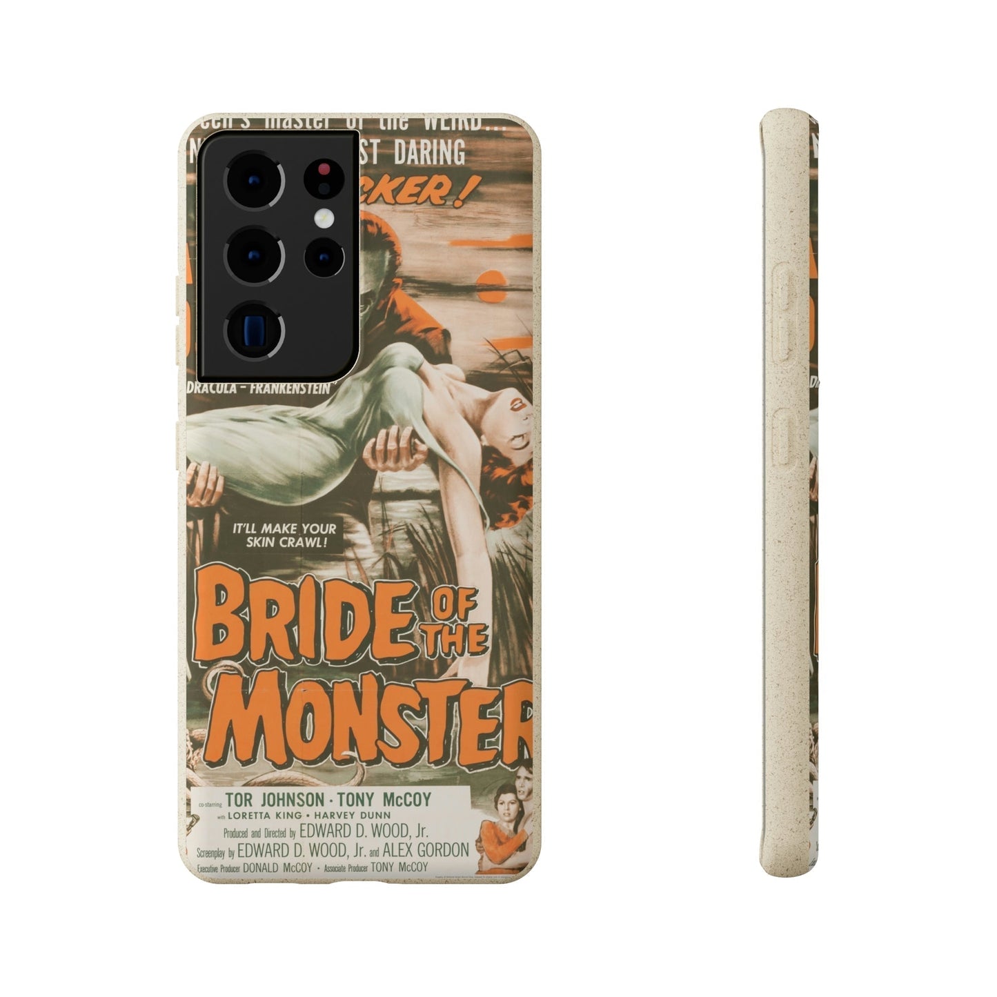 Biodegradeable iPhone Case Earth Friendly Android Phone Case-BRIDE OF THE MONSTER | Biocase-Samsung Galaxy S21 Ultra with gift packaging-PhoneCaseBoss-Phone-Best-Phone-Cases