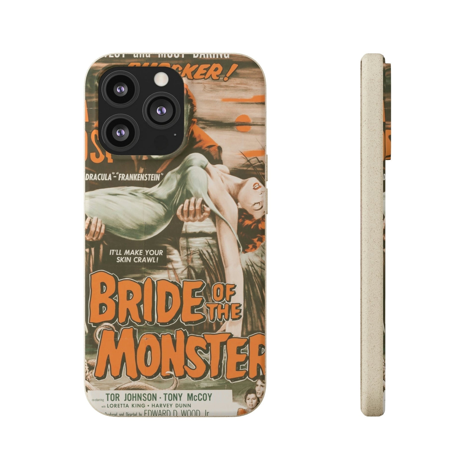 Biodegradeable iPhone Case Earth Friendly Android Phone Case-BRIDE OF THE MONSTER | Biocase-iPhone 13 Pro-PhoneCaseBoss-Phone-Best-Phone-Cases