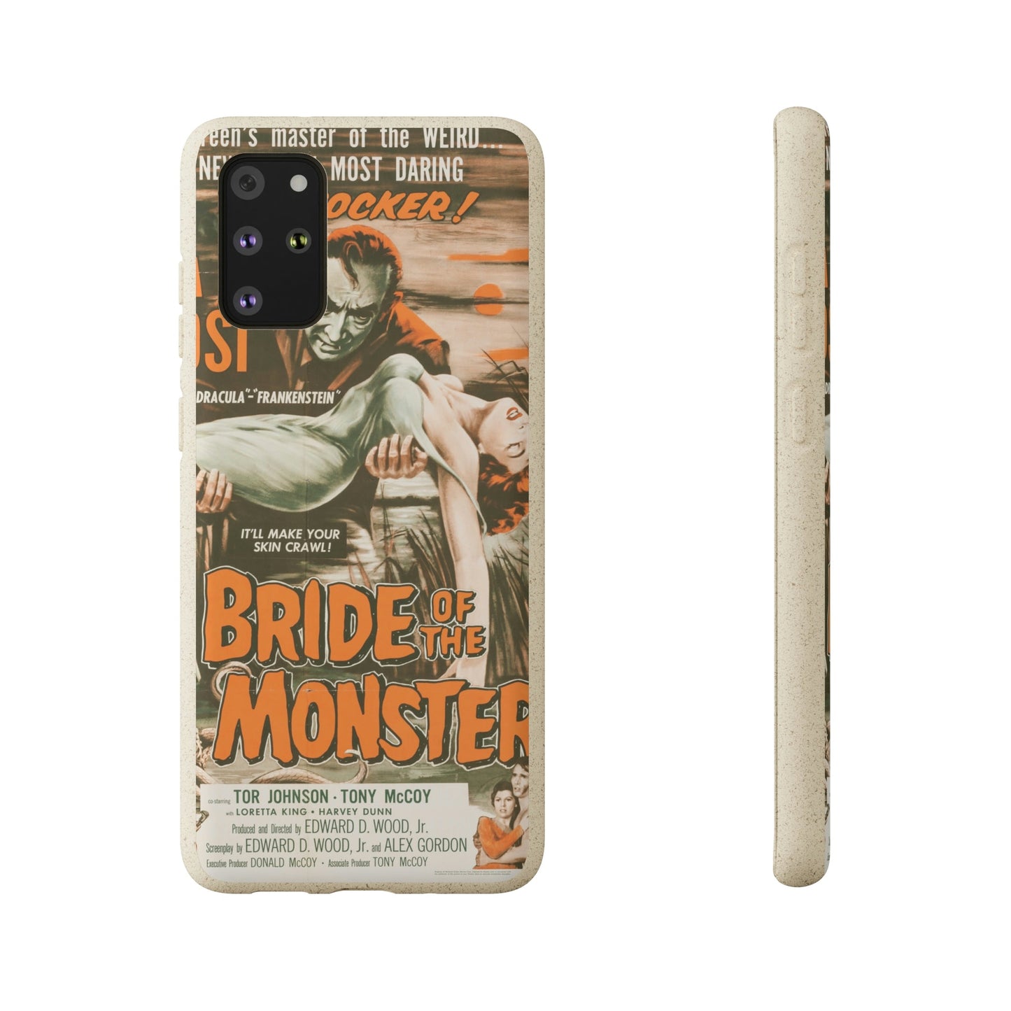 Biodegradeable iPhone Case Earth Friendly Android Phone Case-BRIDE OF THE MONSTER | Biocase-Samsung Galaxy S20+ with gift packaging-PhoneCaseBoss-Phone-Best-Phone-Cases