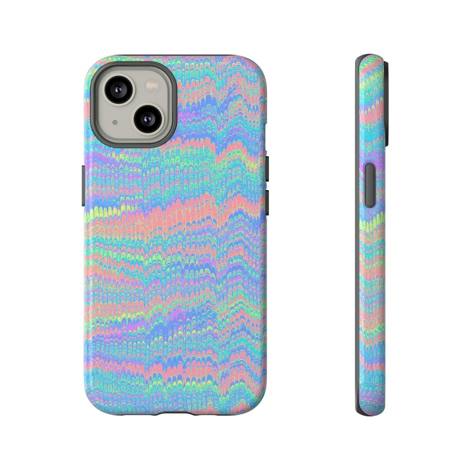 Phone Case-BRIGHT KNIT | Tough-iPhone 14-Glossy-PhoneCaseBoss-Phone-Best-Phone-Cases
