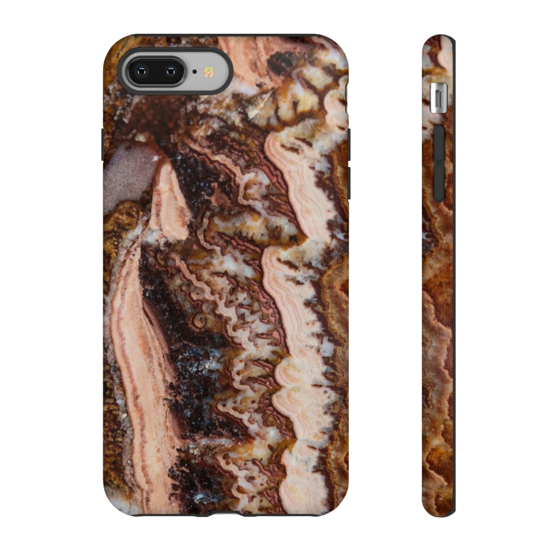 Phone Case-BROWN AGATE | Tough-iPhone 8 Plus-Matte-PhoneCaseBoss-Phone-Best-Phone-Cases