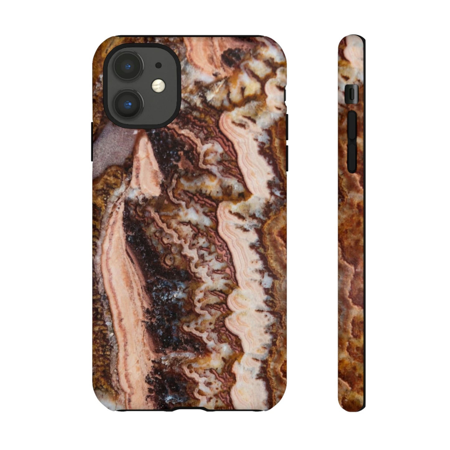 Phone Case-BROWN AGATE | Tough-iPhone 11-Glossy-PhoneCaseBoss-Phone-Best-Phone-Cases