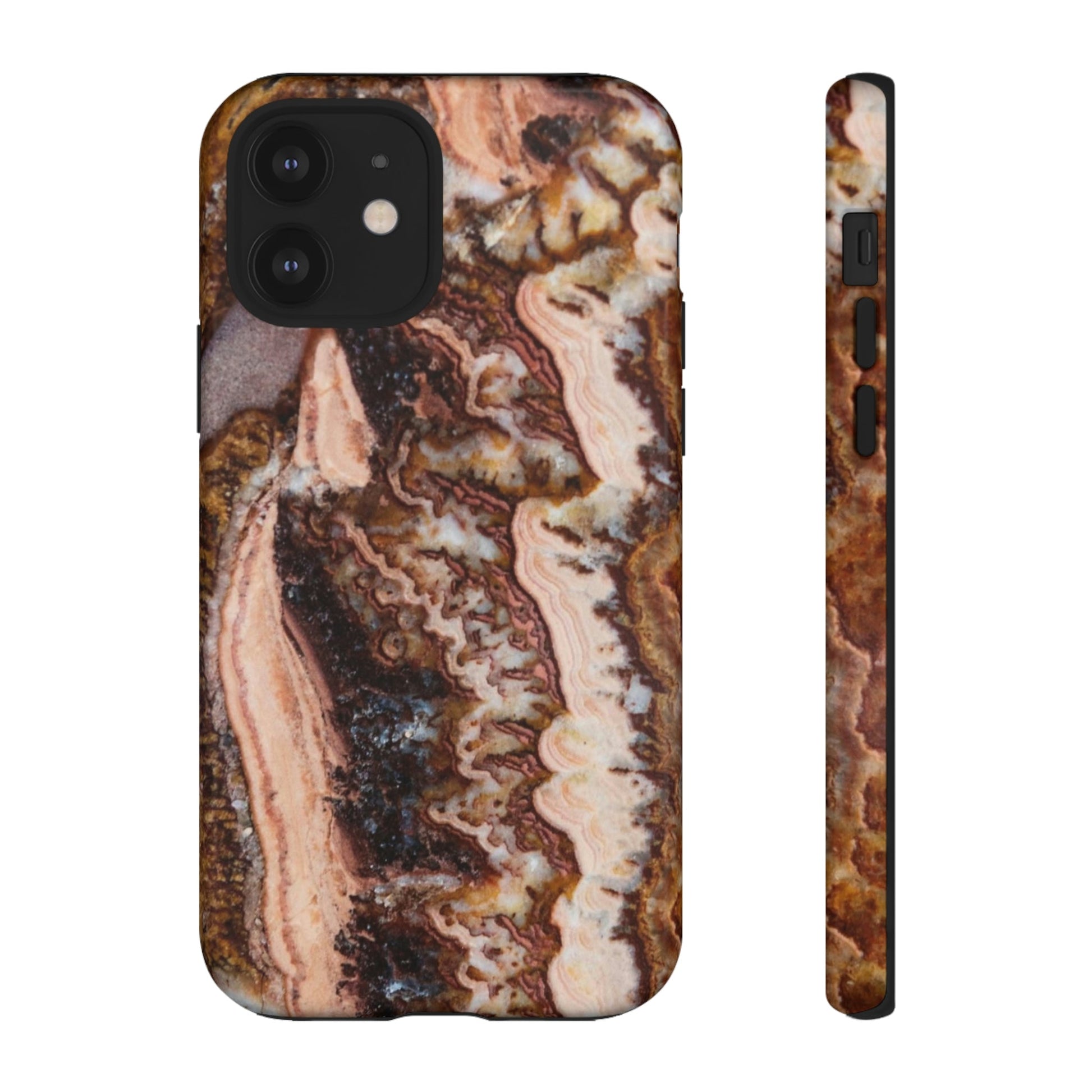 Phone Case-BROWN AGATE | Tough-iPhone 12-Glossy-PhoneCaseBoss-Phone-Best-Phone-Cases