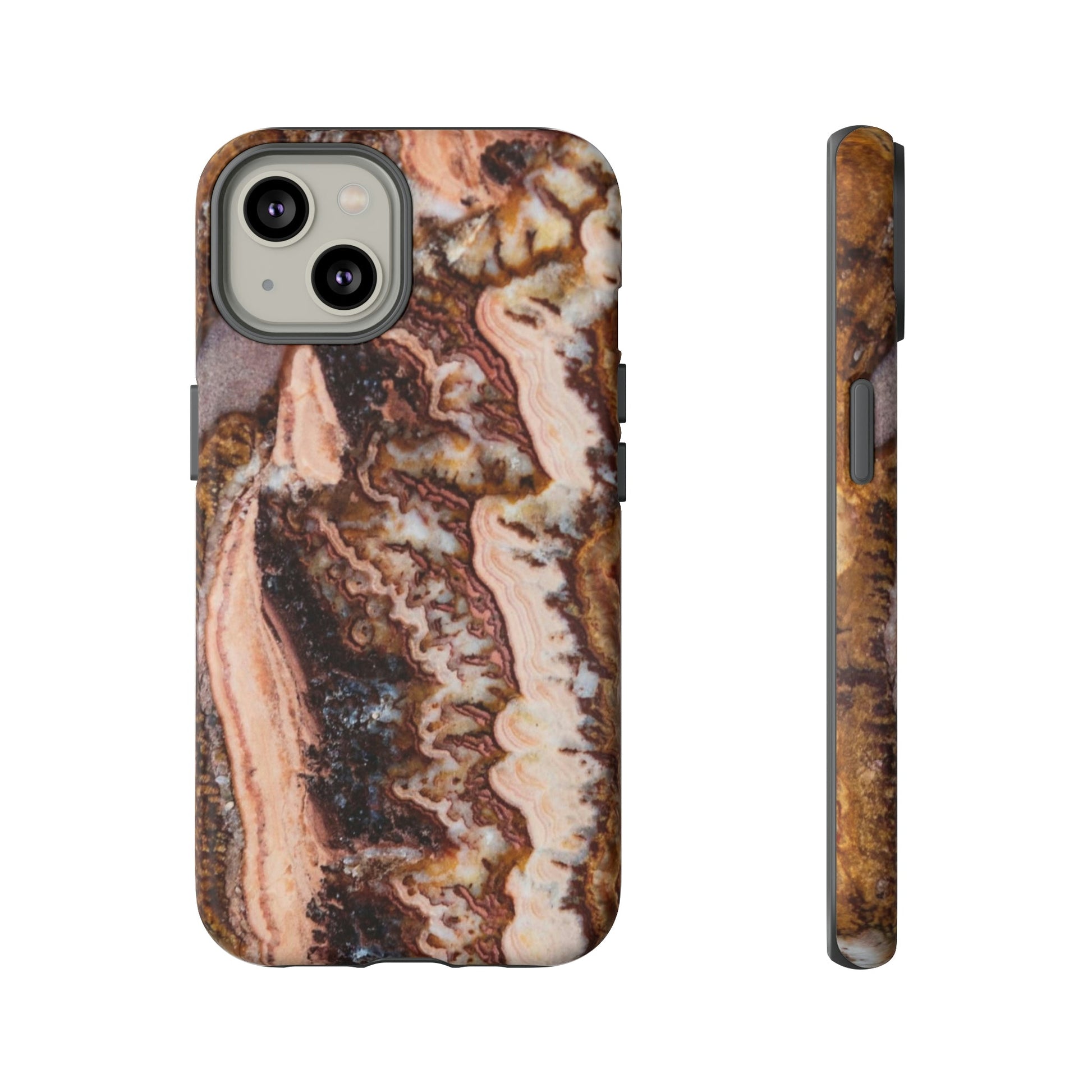 Phone Case-BROWN AGATE | Tough-iPhone 14-Matte-PhoneCaseBoss-Phone-Best-Phone-Cases