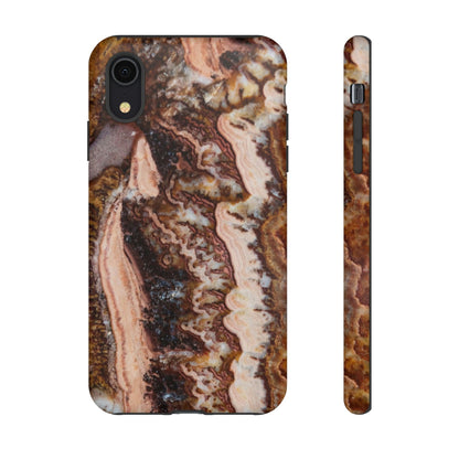 Phone Case-BROWN AGATE | Tough-iPhone XR-Matte-PhoneCaseBoss-Phone-Best-Phone-Cases