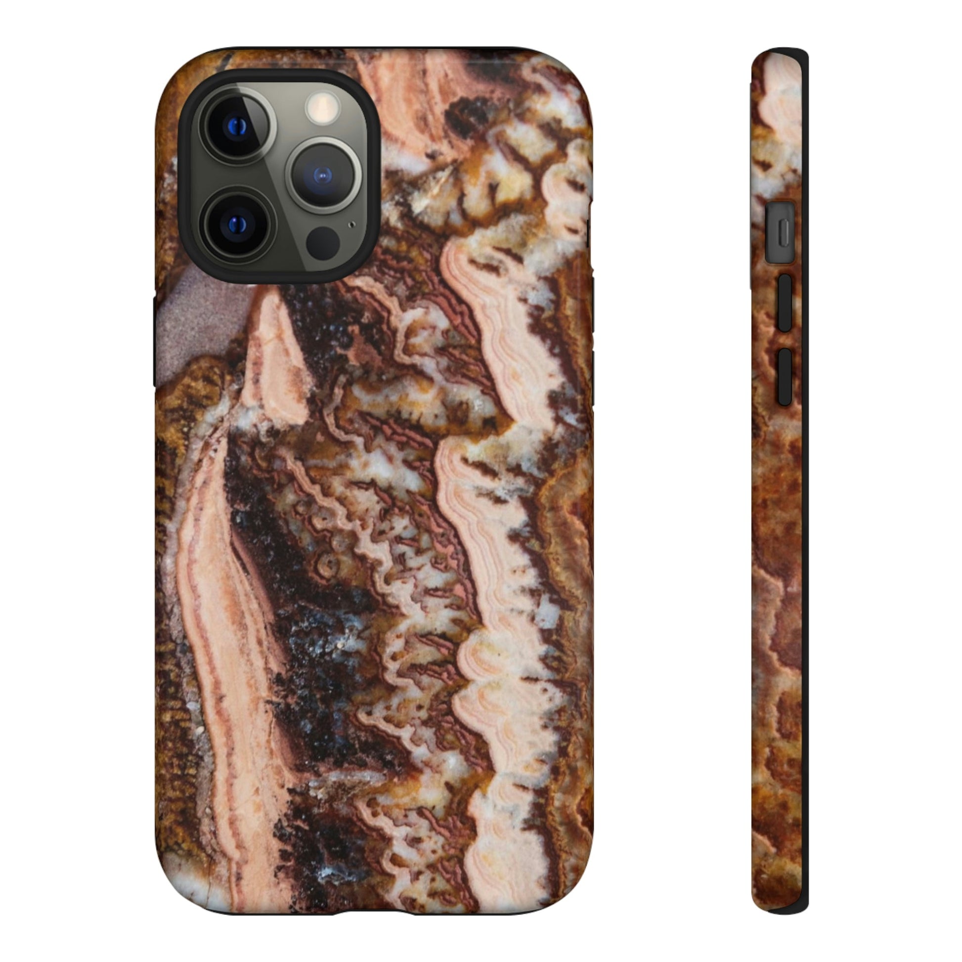 Phone Case-BROWN AGATE | Tough-iPhone 12 Pro Max-Glossy-PhoneCaseBoss-Phone-Best-Phone-Cases