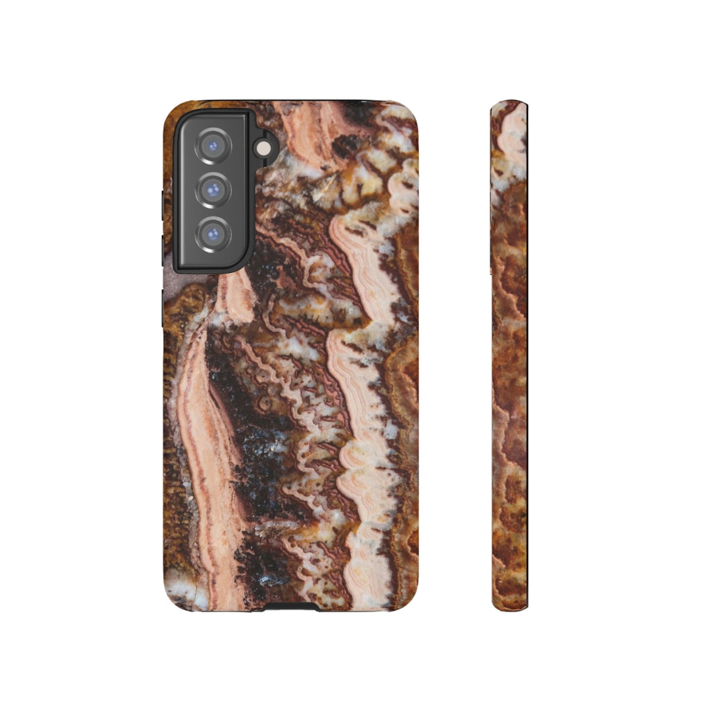 Phone Case-BROWN AGATE | Tough-Samsung Galaxy S21 FE-Matte-PhoneCaseBoss-Phone-Best-Phone-Cases