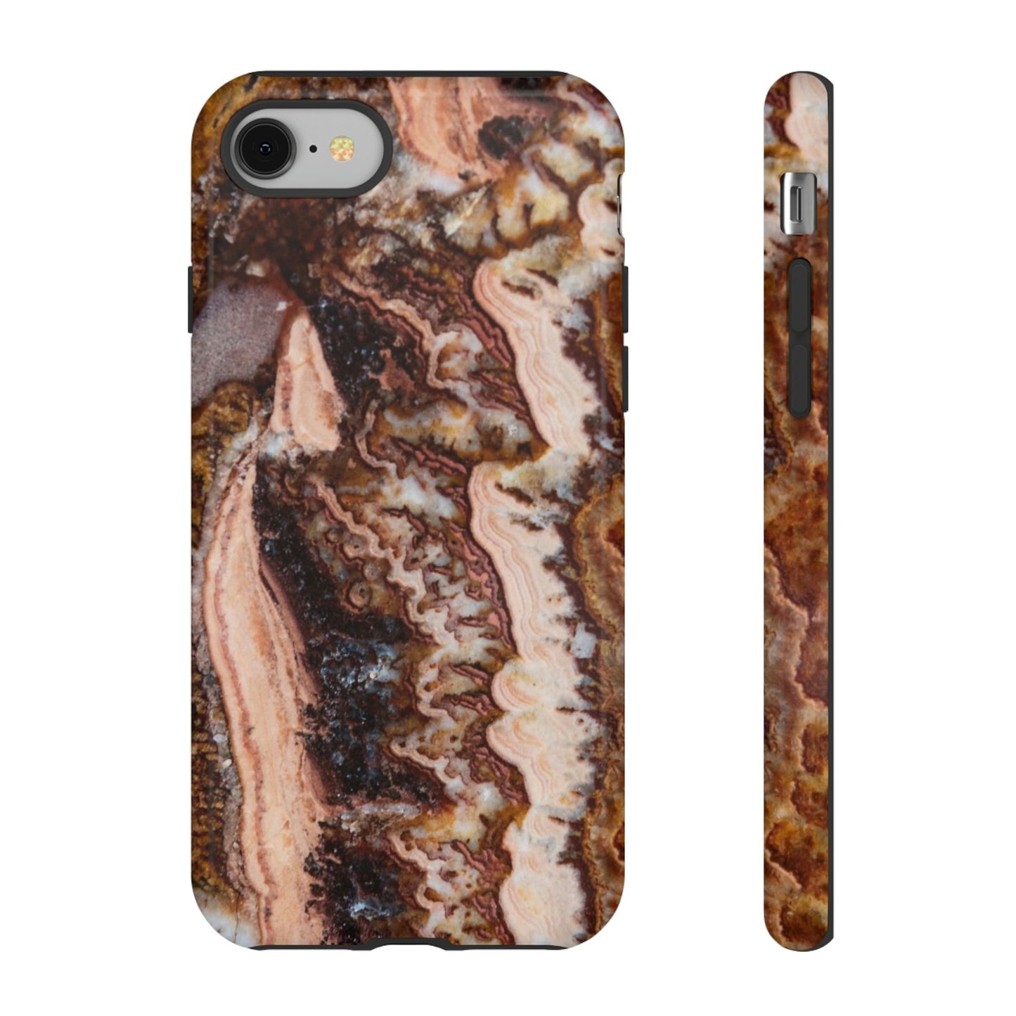 Phone Case-BROWN AGATE | Tough-iPhone 8-Glossy-PhoneCaseBoss-Phone-Best-Phone-Cases