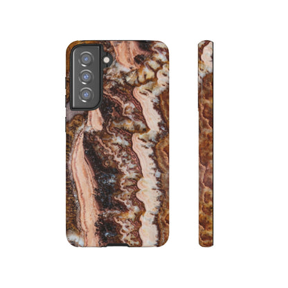 Phone Case-BROWN AGATE | Tough-Samsung Galaxy S21 FE-Glossy-PhoneCaseBoss-Phone-Best-Phone-Cases