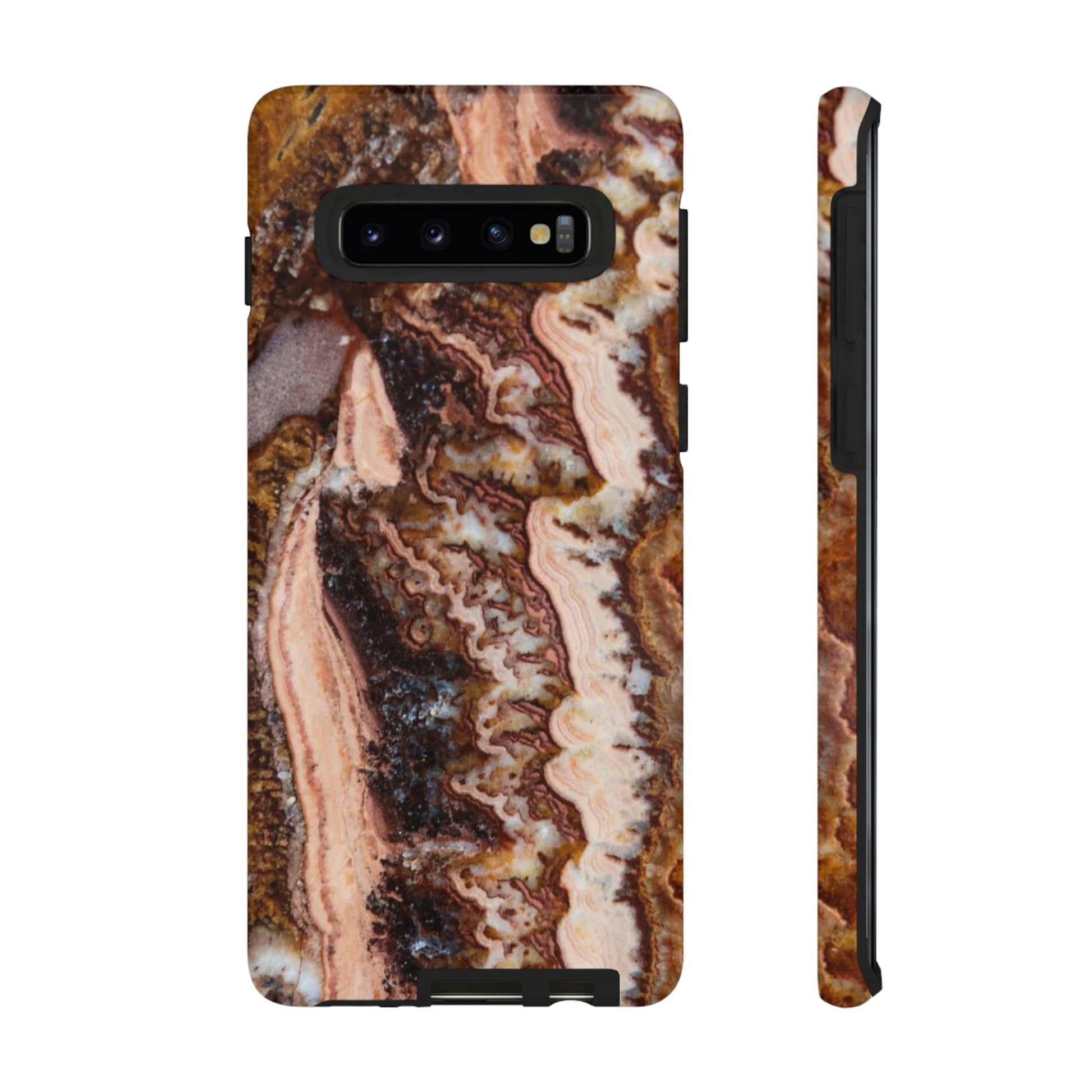 Phone Case-BROWN AGATE | Tough-Samsung Galaxy S10-Glossy-PhoneCaseBoss-Phone-Best-Phone-Cases