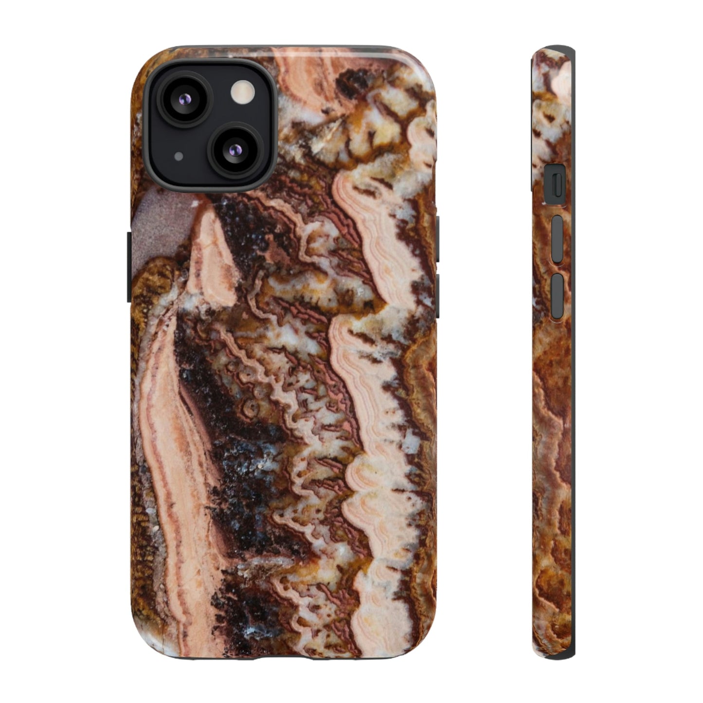 Phone Case-BROWN AGATE | Tough-iPhone 13-Glossy-PhoneCaseBoss-Phone-Best-Phone-Cases