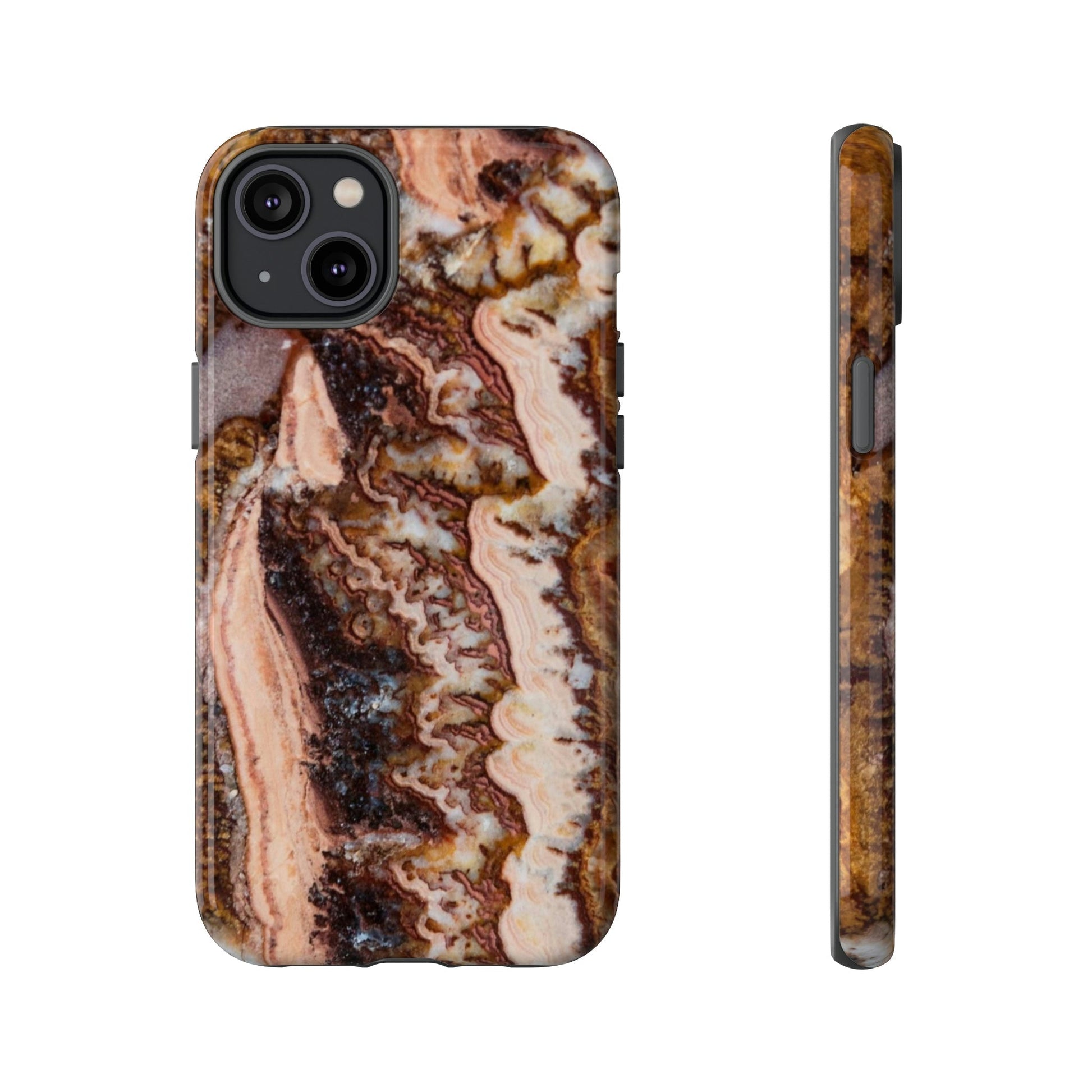 Phone Case-BROWN AGATE | Tough-iPhone 14 Plus-Glossy-PhoneCaseBoss-Phone-Best-Phone-Cases