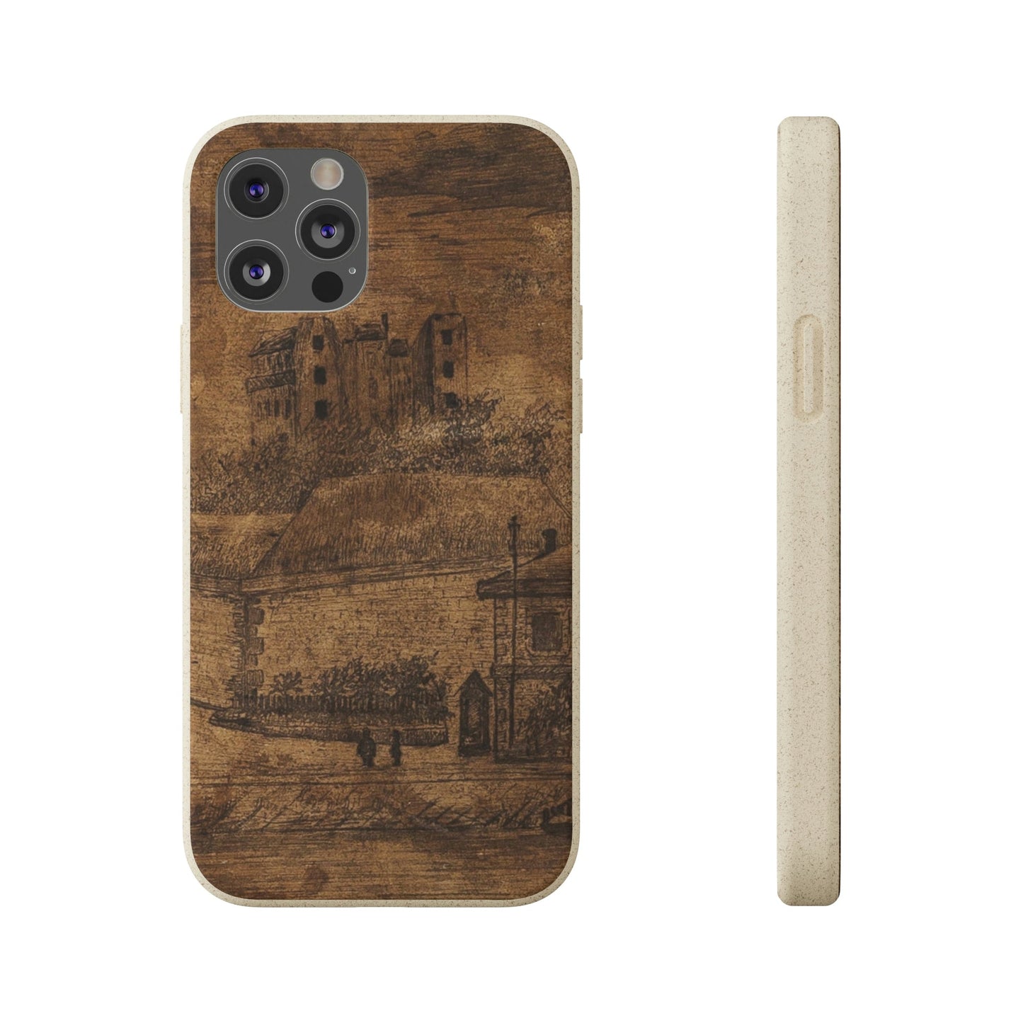 Biodegradeable iPhone Case Earth Friendly Android Phone Case-Biodegradable Case, eco-friendly Phone Case, Old Found Art theme-iPhone 12 Pro-PhoneCaseBoss-Phone-Best-Phone-Cases