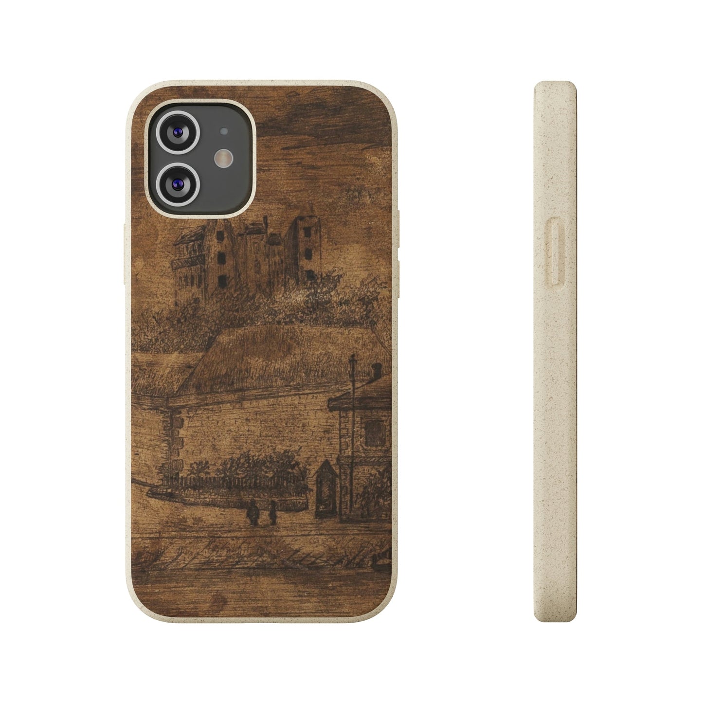 Biodegradeable iPhone Case Earth Friendly Android Phone Case-Biodegradable Case, eco-friendly Phone Case, Old Found Art theme-iPhone 12-PhoneCaseBoss-Phone-Best-Phone-Cases