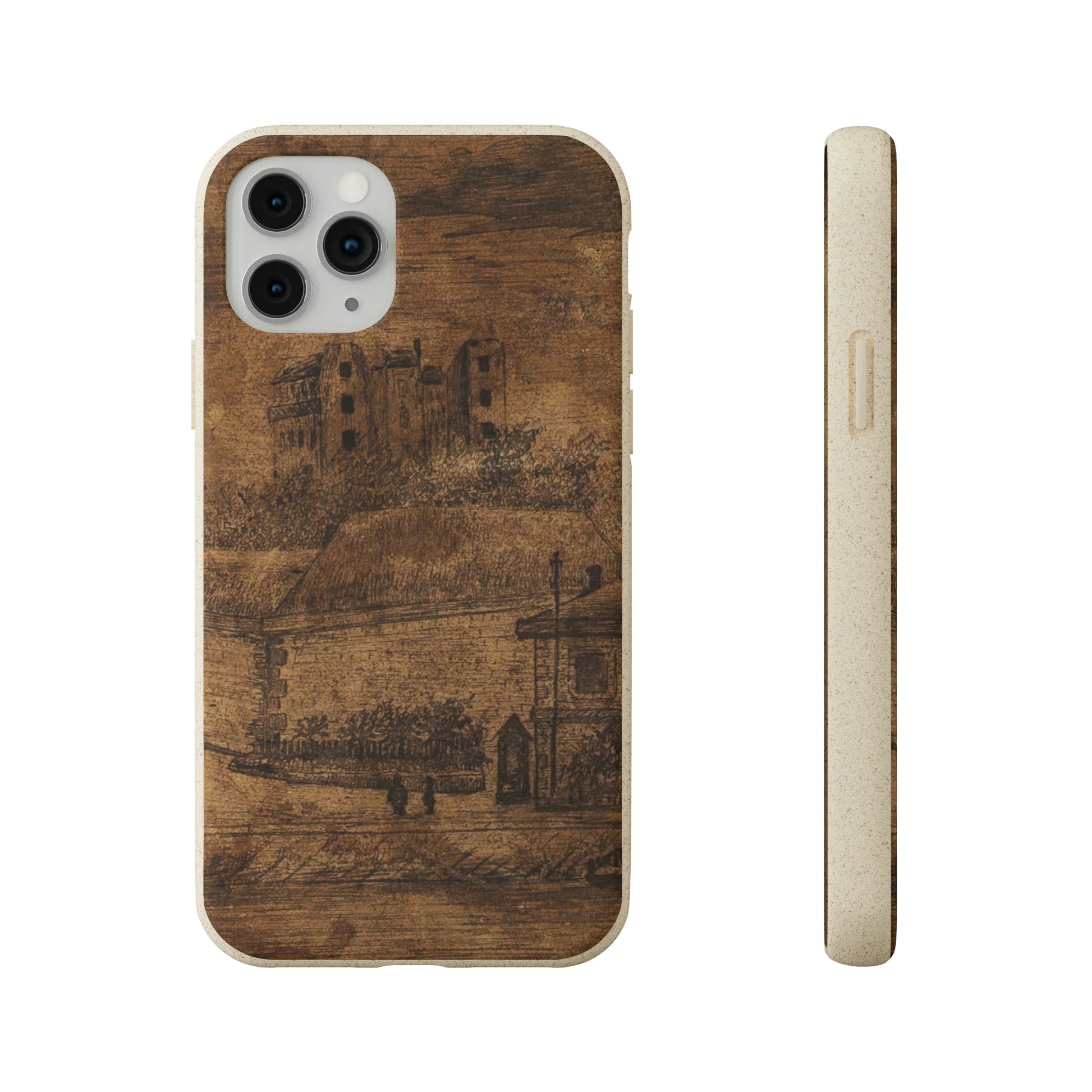 Biodegradeable iPhone Case Earth Friendly Android Phone Case-Biodegradable Case, eco-friendly Phone Case, Old Found Art theme-iPhone 11 Pro with gift packaging-PhoneCaseBoss-Phone-Best-Phone-Cases