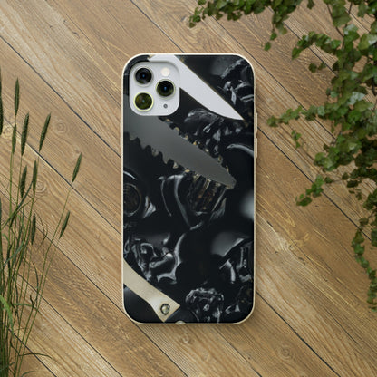 Biodegradeable iPhone Case Earth Friendly Android Phone Case-Biodegradable Phone Case, iPhone Case, Samsung phone Case, Black Roses & Knives-PhoneCaseBoss-Phone-Best-Phone-Cases