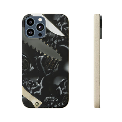 Biodegradeable iPhone Case Earth Friendly Android Phone Case-Biodegradable Phone Case, iPhone Case, Samsung phone Case, Black Roses & Knives-iPhone 13 Pro Max with gift packaging-PhoneCaseBoss-Phone-Best-Phone-Cases