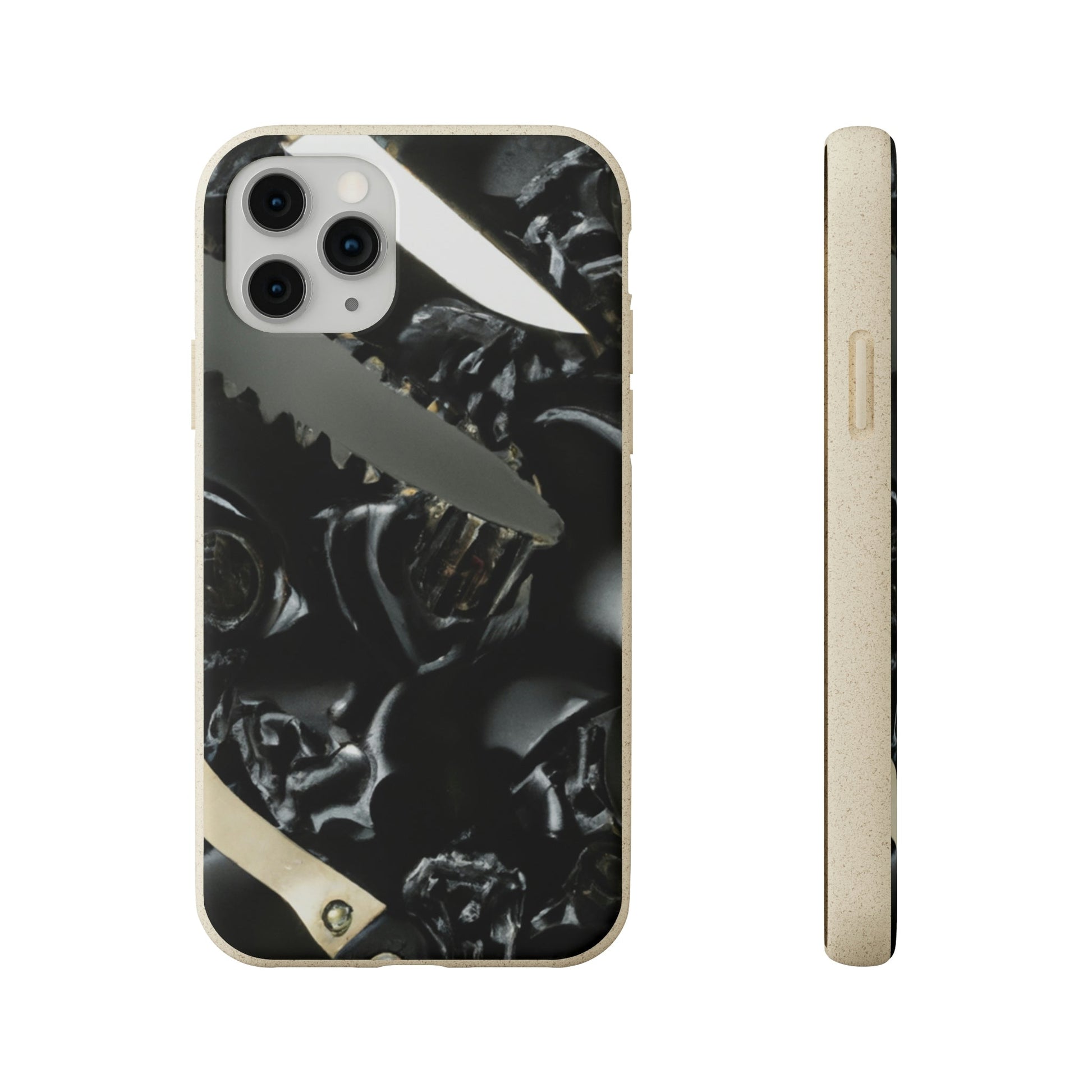 Biodegradeable iPhone Case Earth Friendly Android Phone Case-Biodegradable Phone Case, iPhone Case, Samsung phone Case, Black Roses & Knives-iPhone 11 Pro with gift packaging-PhoneCaseBoss-Phone-Best-Phone-Cases