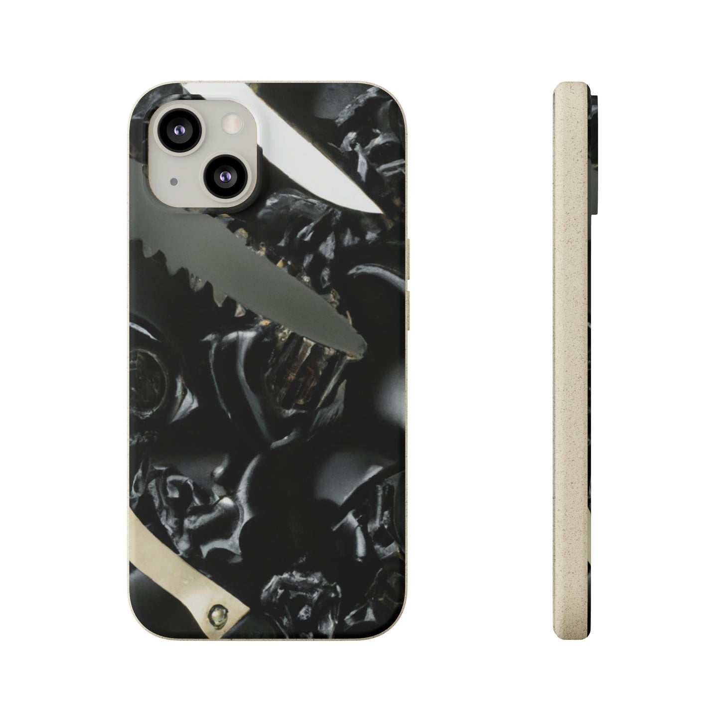 Biodegradeable iPhone Case Earth Friendly Android Phone Case-Biodegradable Phone Case, iPhone Case, Samsung phone Case, Black Roses & Knives-iPhone 13-PhoneCaseBoss-Phone-Best-Phone-Cases