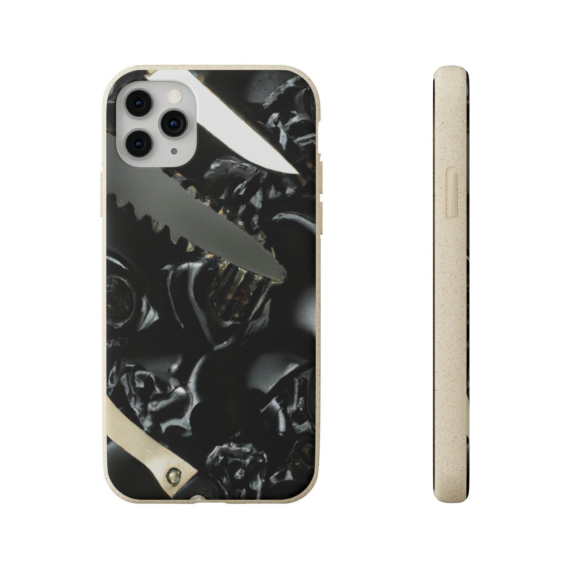 Biodegradeable iPhone Case Earth Friendly Android Phone Case-Biodegradable Phone Case, iPhone Case, Samsung phone Case, Black Roses & Knives-iPhone 11 Pro Max with gift packaging-PhoneCaseBoss-Phone-Best-Phone-Cases