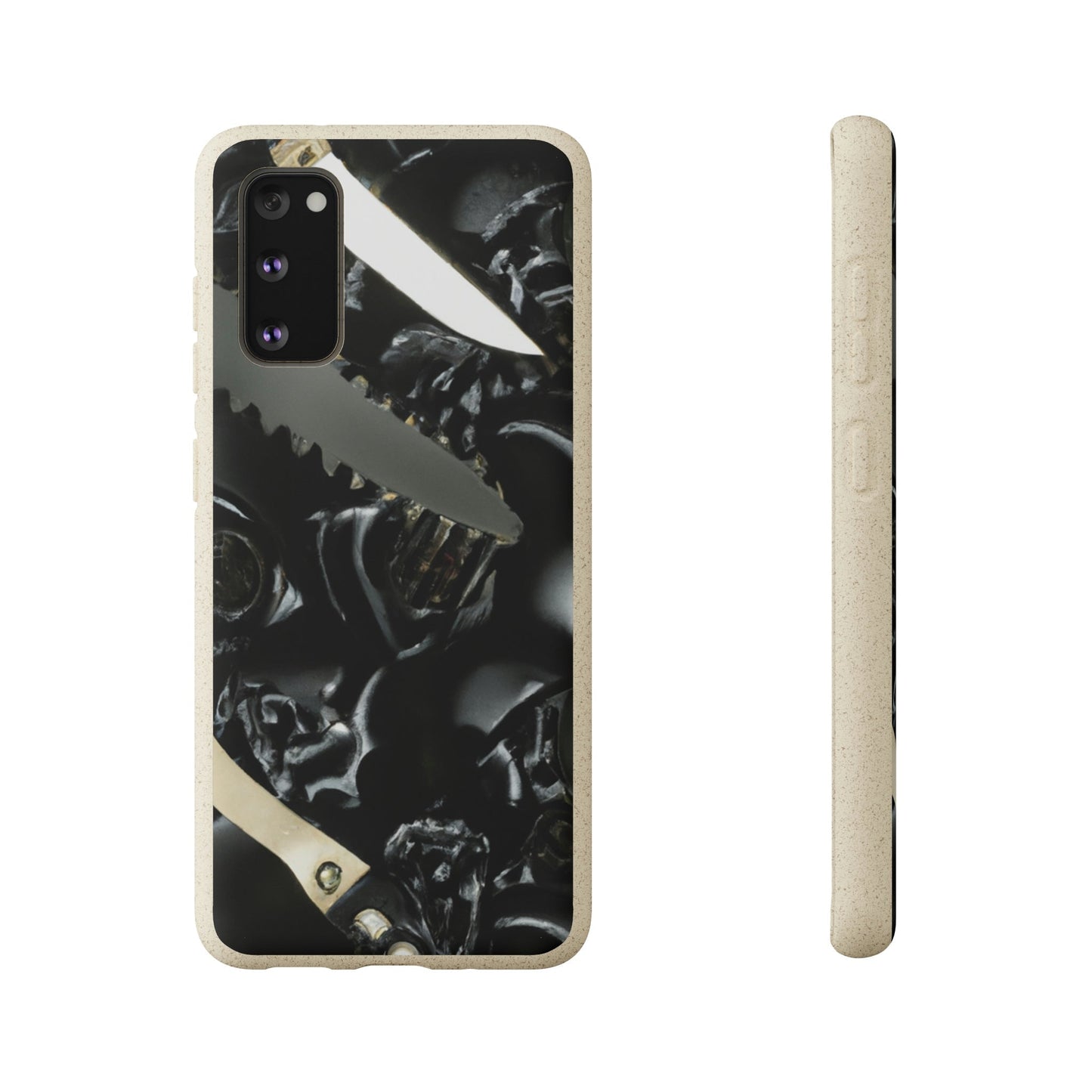 Biodegradeable iPhone Case Earth Friendly Android Phone Case-Biodegradable Phone Case, iPhone Case, Samsung phone Case, Black Roses & Knives-Samsung Galaxy S20-PhoneCaseBoss-Phone-Best-Phone-Cases