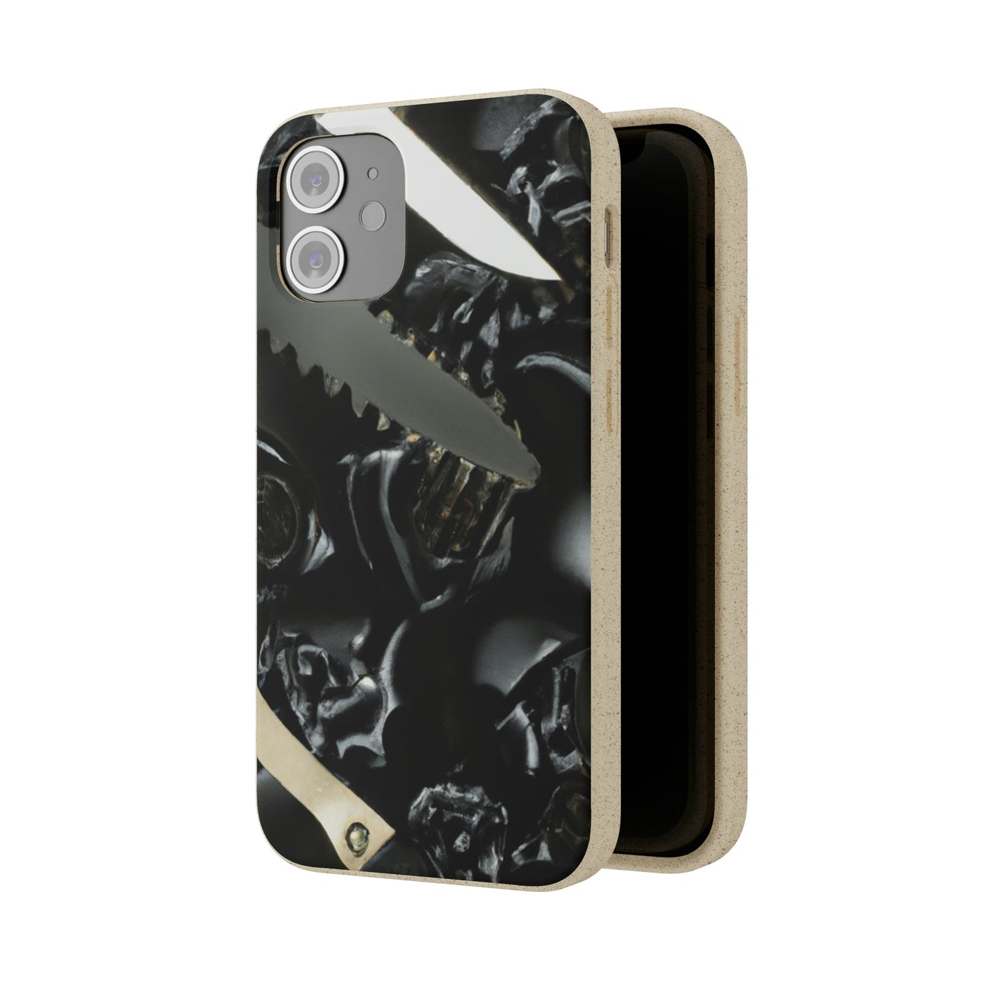 Biodegradeable iPhone Case Earth Friendly Android Phone Case-Biodegradable Phone Case, iPhone Case, Samsung phone Case, Black Roses & Knives-PhoneCaseBoss-Phone-Best-Phone-Cases