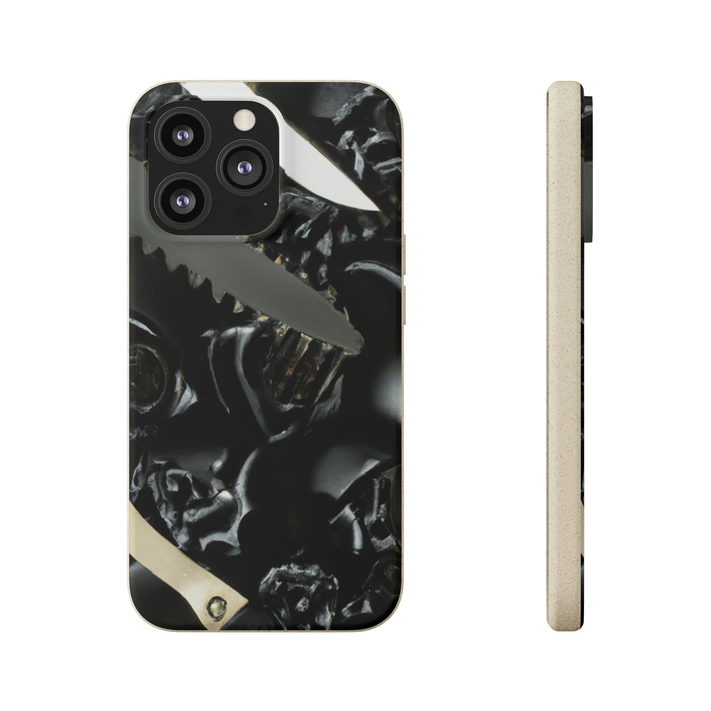 Biodegradeable iPhone Case Earth Friendly Android Phone Case-Biodegradable Phone Case, iPhone Case, Samsung phone Case, Black Roses & Knives-iPhone 13 Pro with gift packaging-PhoneCaseBoss-Phone-Best-Phone-Cases