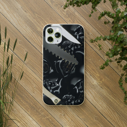 Biodegradeable iPhone Case Earth Friendly Android Phone Case-Biodegradable Phone Case, iPhone Case, Samsung phone Case, Black Roses & Knives-PhoneCaseBoss-Phone-Best-Phone-Cases