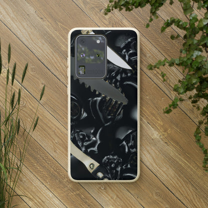 Biodegradeable iPhone Case Earth Friendly Android Phone Case-Biodegradable Phone Case, iPhone Case, Samsung phone Case, Black Roses & Knives-PhoneCaseBoss-Phone-Best-Phone-Cases