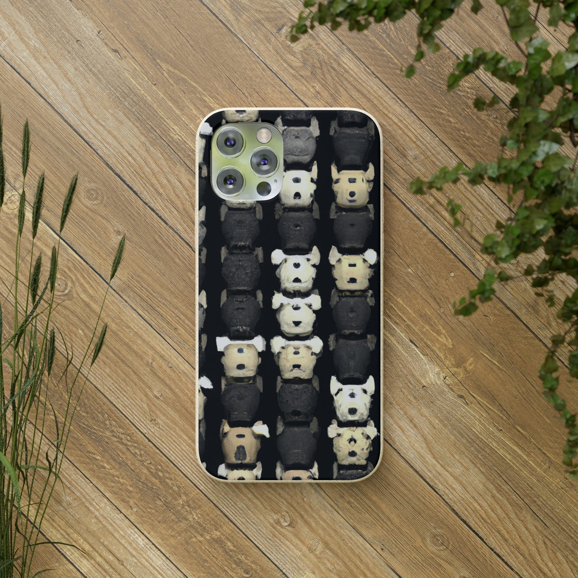 Biodegradeable iPhone Case Earth Friendly Android Phone Case-Biodegradable Phone Cases - Dogs Deux - for iPhones and Samsung Android Phones-PhoneCaseBoss-Phone-Best-Phone-Cases