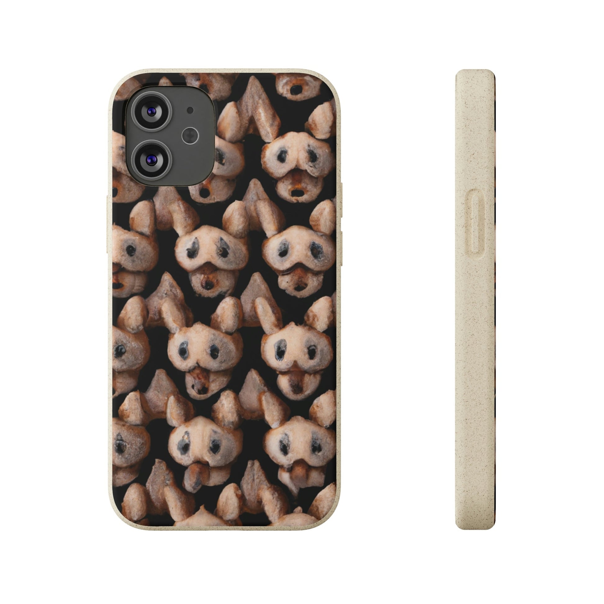 Biodegradeable iPhone Case Earth Friendly Android Phone Case-Biodegradable Phone Cases - Night Dogs - for iPhones and Samsung Android Phones-iPhone 12 Mini with gift packaging-PhoneCaseBoss-Phone-Best-Phone-Cases