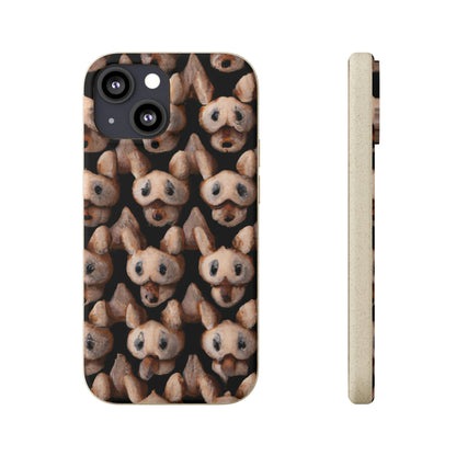 Biodegradeable iPhone Case Earth Friendly Android Phone Case-Biodegradable Phone Cases - Night Dogs - for iPhones and Samsung Android Phones-iPhone 13 Mini-PhoneCaseBoss-Phone-Best-Phone-Cases