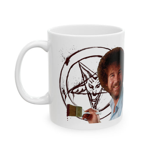 Bob Paints a Pentagram Ceramic Mug 11oz - There Are No Mistakes-Mug-Printify-11oz, Coffee Mugs, Dark Humor, Funny Gifts, Holiday Picks, Home & Living, Kitchen, More, Mugs, The Whole Nother, Valentine's Day Picks, White base | 11oz,,,7576279384157-Bob-Paints-a-Pentagram-Ceramic-Mug-11oz-There-Are-No-Mistakes-Mug-11oz-Coffee-Mugs-Dark-Humor-Funny-Gifts-Holiday-Picks-Home-Living-Kitchen-More-Mugs-The-Whole-Nother-Valentines-Day-P, PhoneCaseBoss | Image-position:1-SKU:[sku}, Barcode: